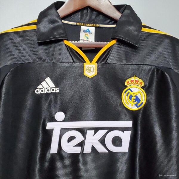 Retro 99/00 Real Madrid Third Black Jersey - Image 8