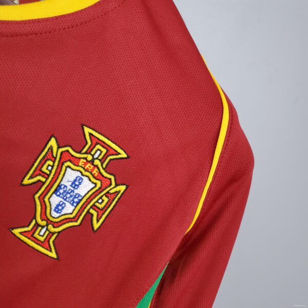 Retro Portugal 2002 home Soccer Jersey - Image 7