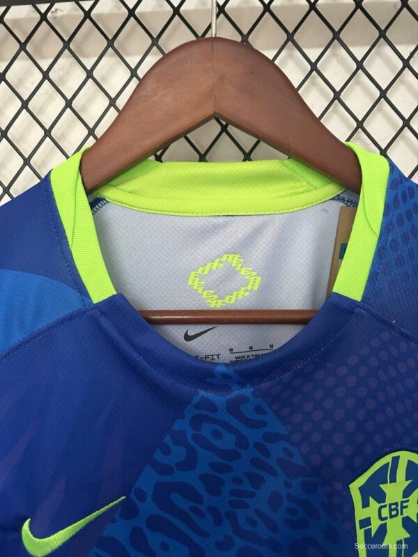 2025 Brazil Away Blue Jersey - Image 7