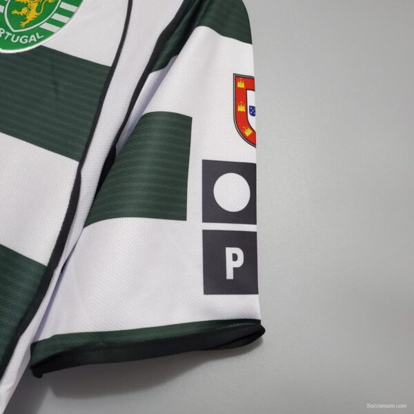 Retro Sporting Lisbon 01/03 home Soccer Jersey - Image 5
