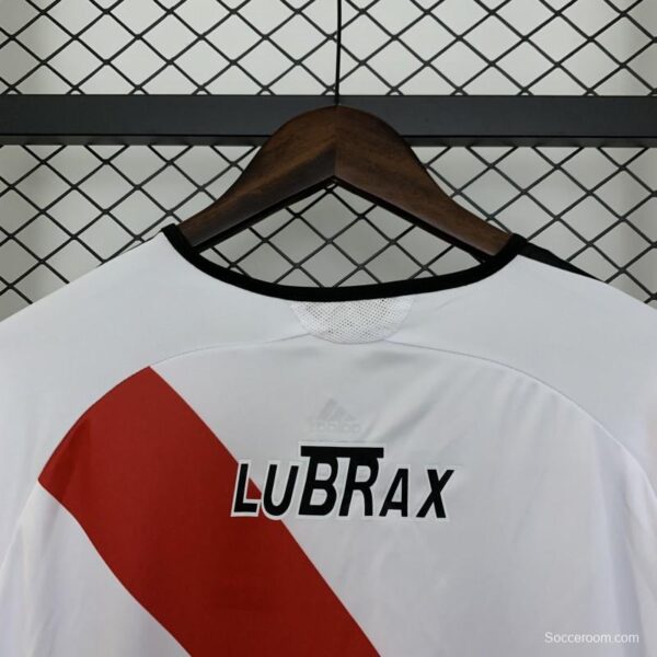 06/07 Retro Long Sleeve River Plate Home Jersey - Image 3