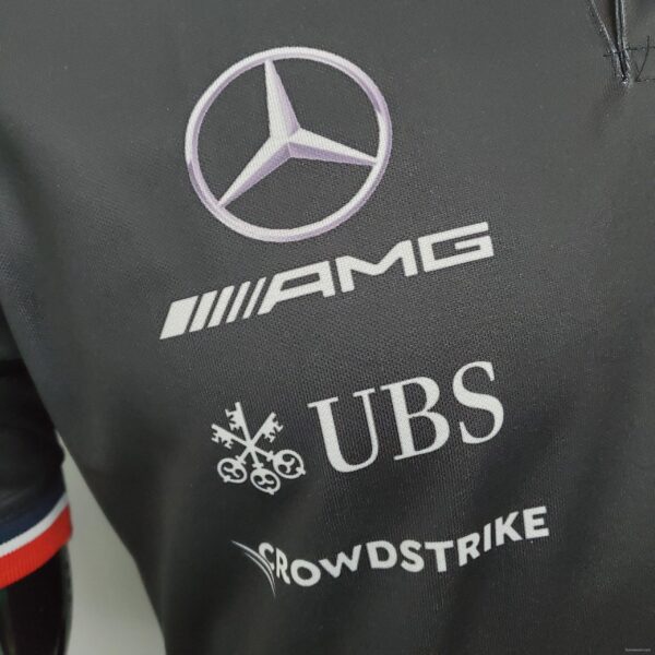 F1 Formula One racing suit; Mercedes POLO Black - Image 5
