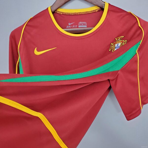 Retro Portugal 2002 home Soccer Jersey - Image 4