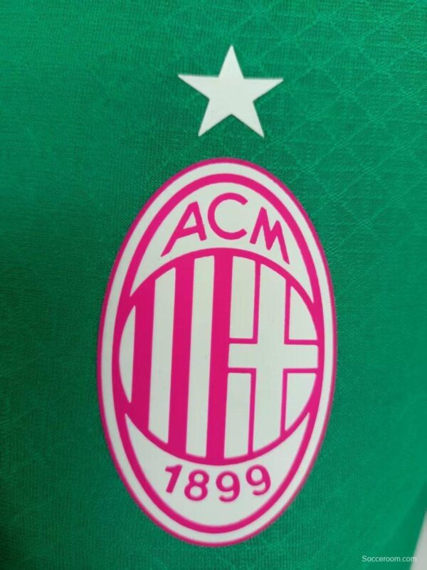 Player Version 24/25 AC Milan Green Polo Jersey - Image 3