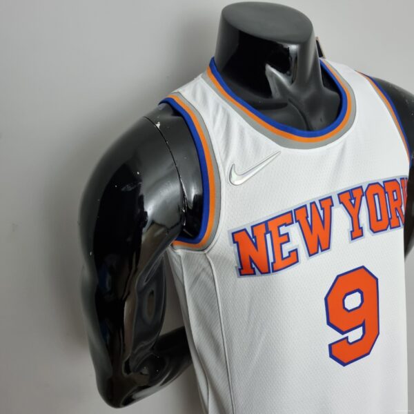 75th Anniversary Barrett #17 New York Knicks White NBA Jersey - Image 3