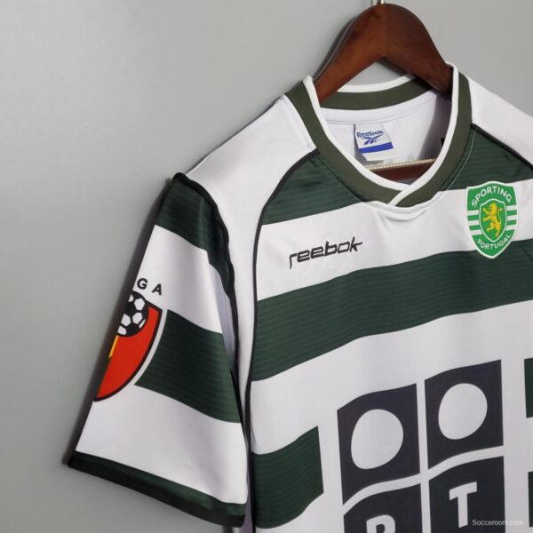 Retro Sporting Lisbon 01/03 home Soccer Jersey - Image 4