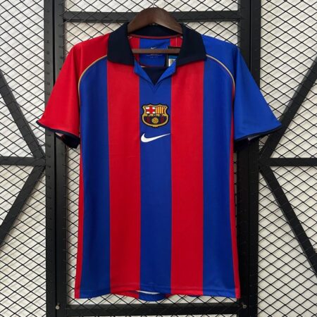 01/02 Retro Barcelona Home Jersey
