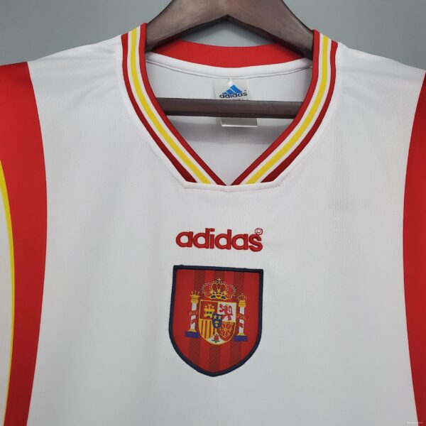 Retro Spain 1996 away Soccer Jersey - Image 6