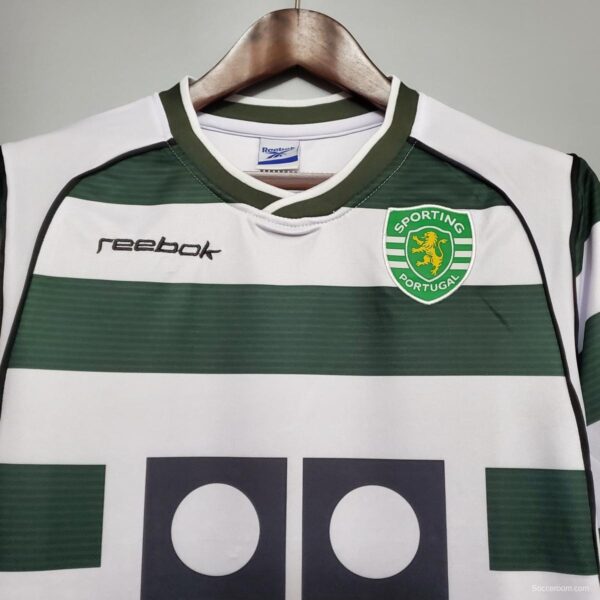 Retro Sporting Lisbon 01/03 home Soccer Jersey - Image 8