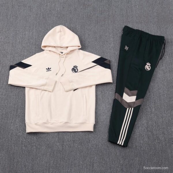 24/25 Real Madrid Light Yellow Hoodie Jacket +Long Pants - Image 18