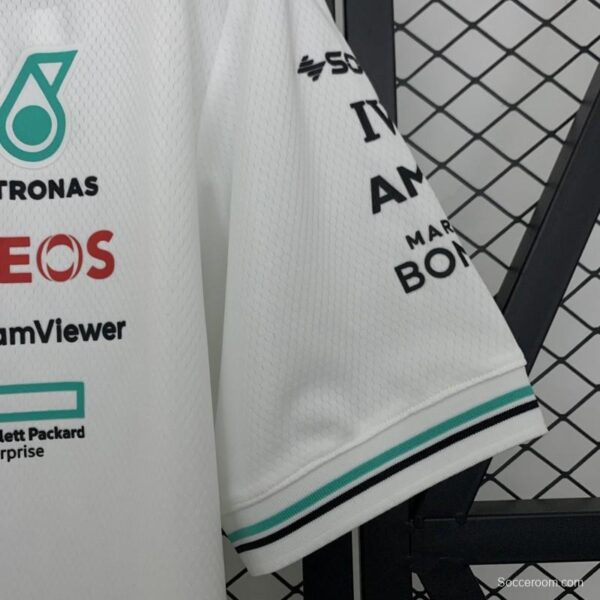 2025 F1 Formula AMG White T-Shirt - Image 7