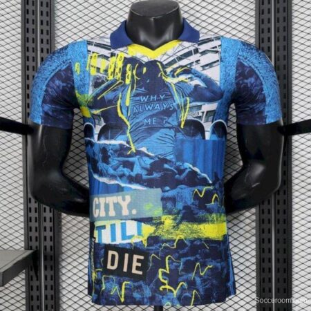 2025/26 Player Version Manchester City Blue Special Edition Jersey