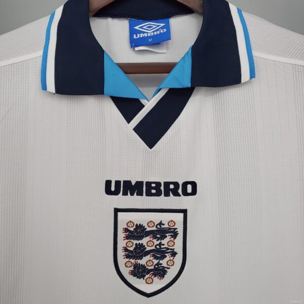 Retro England 1996 home Soccer Jersey - Image 6