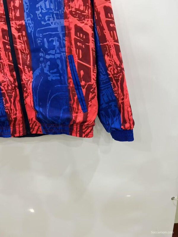 25/26 Barcelona Comma Football Reversible Windbreaker - Image 8