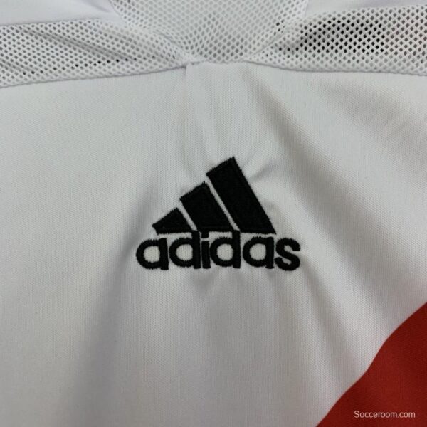 06/07 Retro Long Sleeve River Plate Home Jersey - Image 8