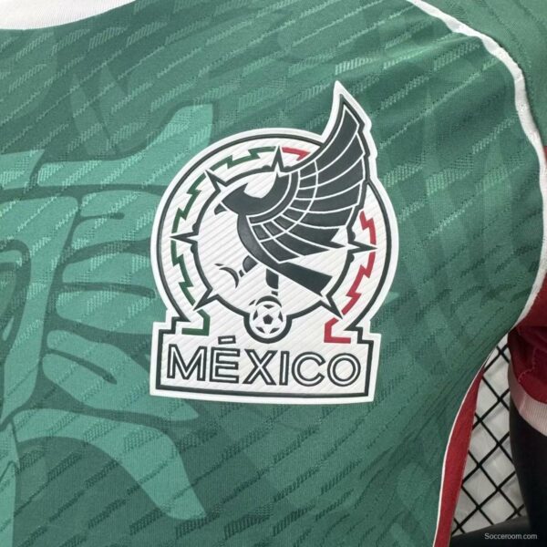 Player Version 2025 Mexico Green Dragon Pattern Pre-Match Jersey - Image 3