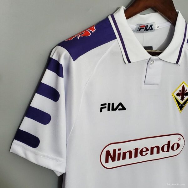 Retro 98/99 Fiorentina Away White Jersey - Image 3