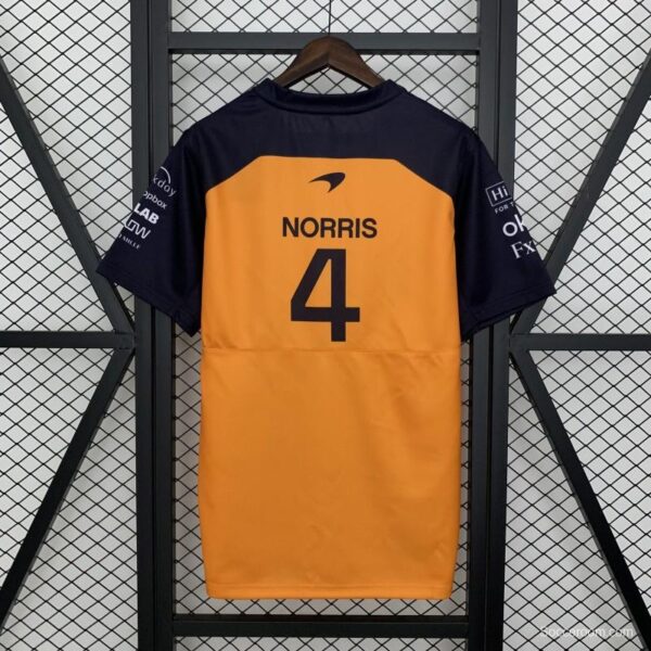 2025 F1 Formula Orange/Black Mclaren Norris T-Shirt - Image 2