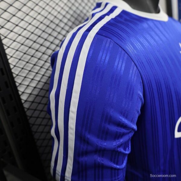 Player Version 2025 Adidas Blue with Striped Design Jersey - Image 6