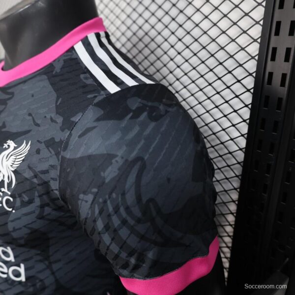 Player Version 25/26 Liverpool Black with Pink Accents Design Jersey - Image 6