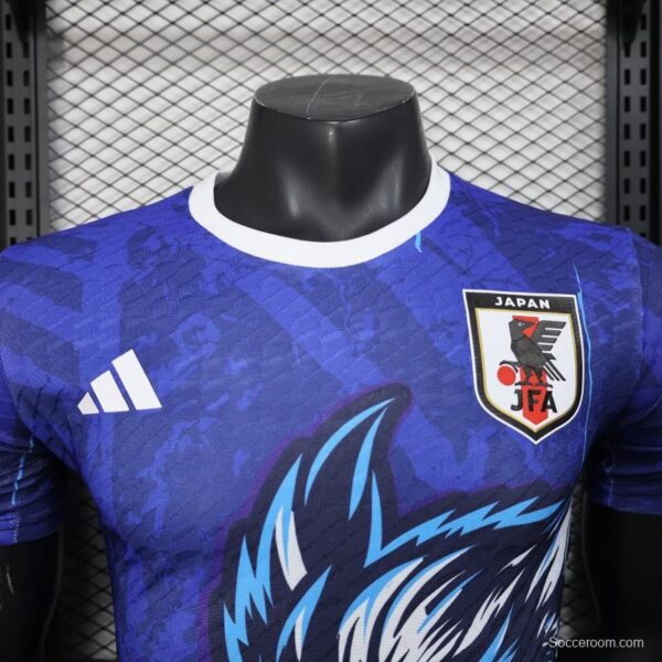 Player Version 2025 Japan Blue Jersey with Owl Design - Image 2