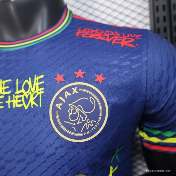 Player Version 25/26 JAjax Jersey with Bob Marley Tribute Design and Inspirational Quotes - Image 3