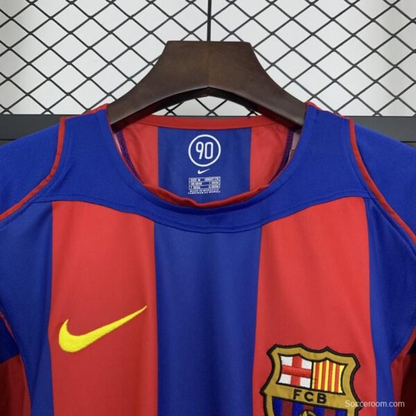 04/05 Retro Barcelona Home Jersey - Image 3