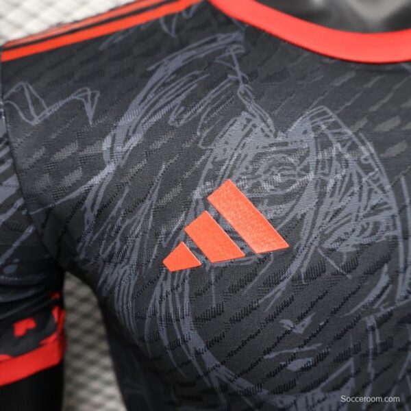 Player Version 2025 Japan National Team Black with Anime Character Design Jersey - Image 2