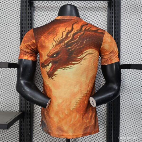 Player Version 25/26 Real Madrid NA ZHA Orange with Dragon Warrior Jersey - Image 4