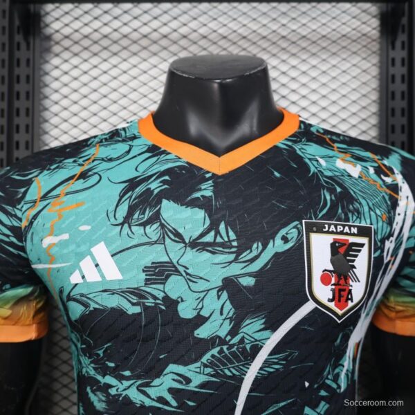 Player Version 2025 Japan Teal with Anime Warrior Jersey - Image 2