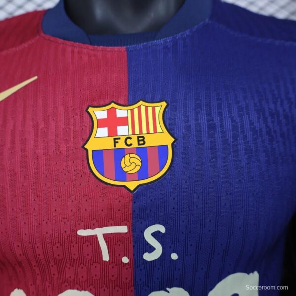 Player Version 25/26 FC Barcelona Home  with Pink "T.S. 1989" Jersey - Image 7