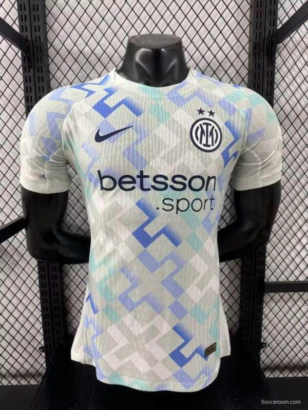 Player Version 25/26 Inter Milan Away White Jersey With Sponsor - Image 8