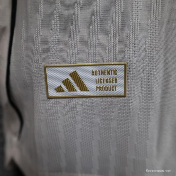 Player Version 25/26 Real Madrid White with Textured Pattern Jersey - Image 4
