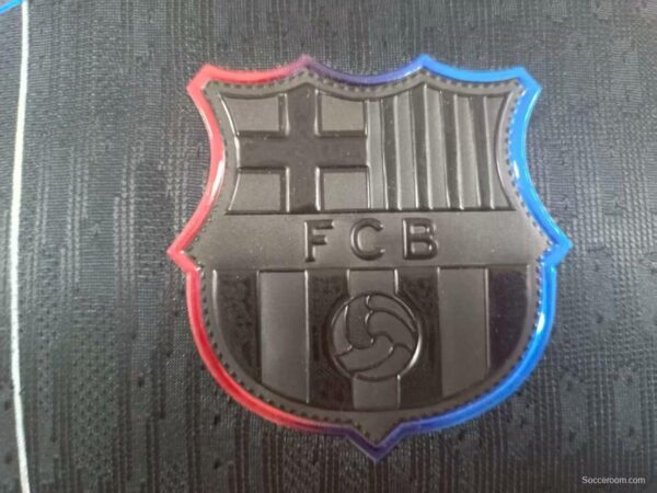 Player Version 25/26 FC Barcelona Black with White Line Pattern Jersey - Image 2