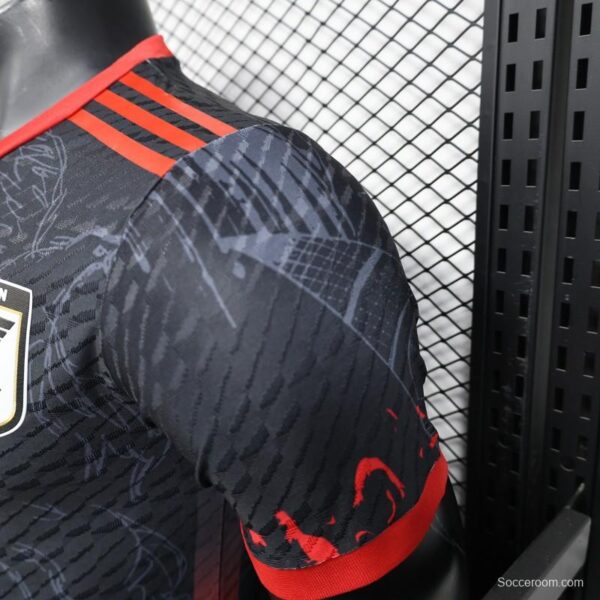 Player Version 2025 Japan National Team Black with Anime Character Design Jersey - Image 9