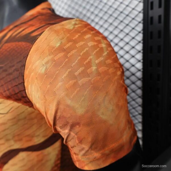 Player Version 25/26 Real Madrid NA ZHA Orange with Dragon Warrior Jersey - Image 9